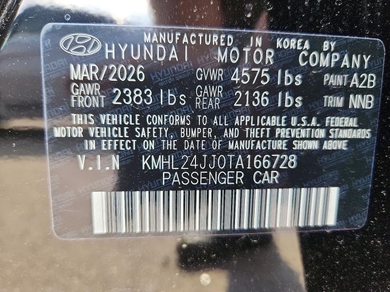 2026 HYUNDAI SONATA HYBRID BLUE 12
