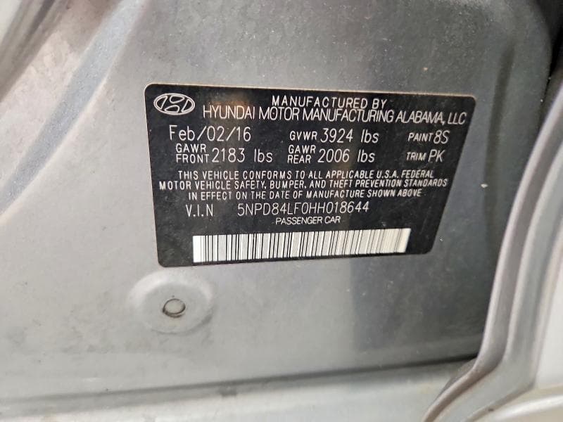 2017 HYUNDAI ELANTRA SE 12