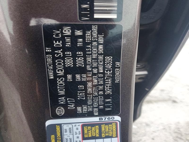 2017 KIA FORTE LX 12