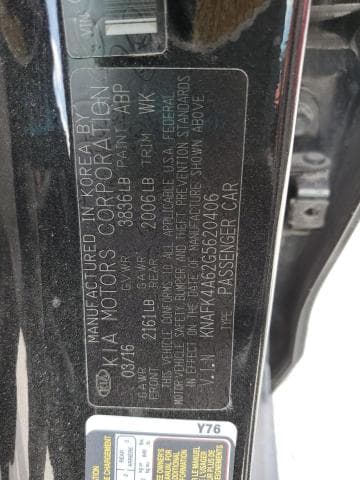 2016 KIA FORTE LX 13