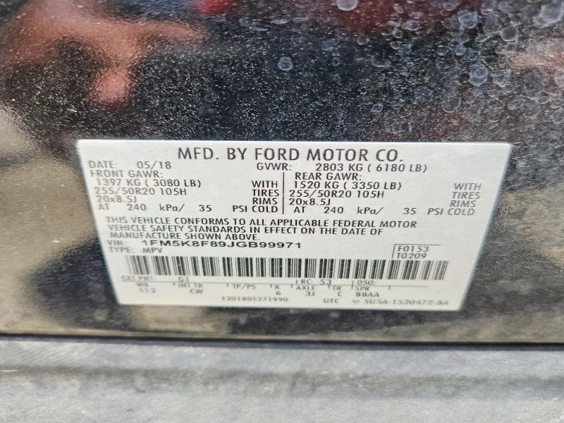 2018 FORD EXPLORER LIMITED 13