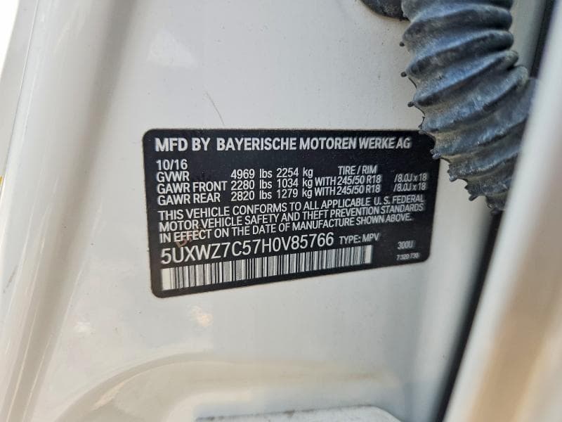 2017 BMW X3 SDRIVE28I 12