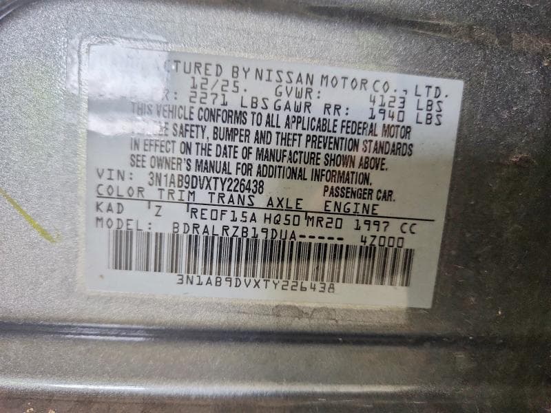 2026 NISSAN SENTRA SR 12