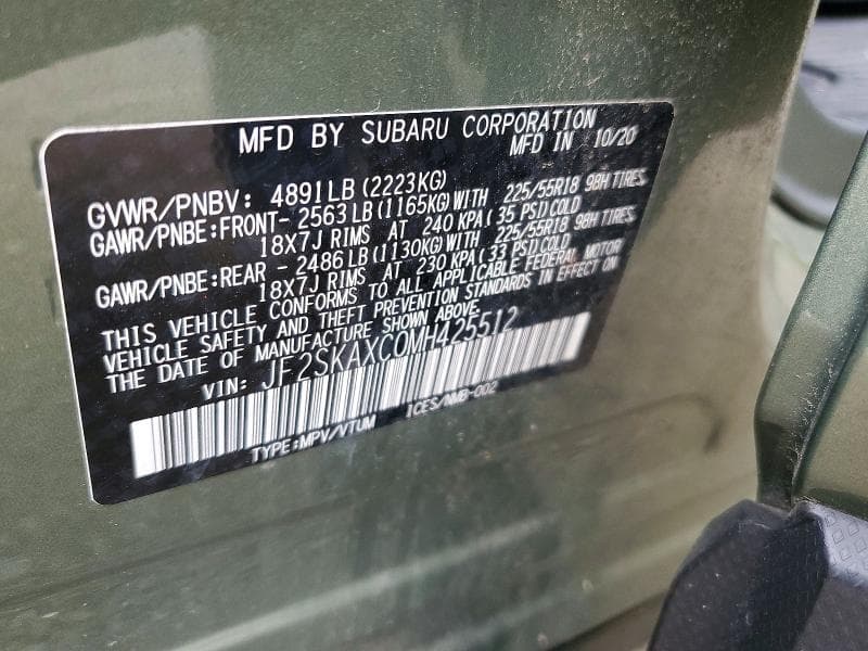 2021 SUBARU FORESTER TOURING 14