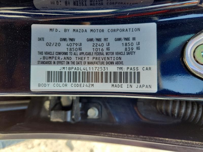 2020 MAZDA 3 PREFERRED 12