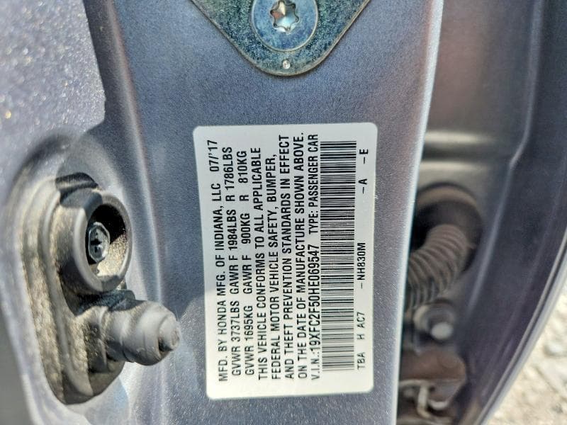 2017 HONDA CIVIC LX 12