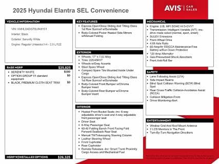 2025 HYUNDAI ELANTRA SEL 12