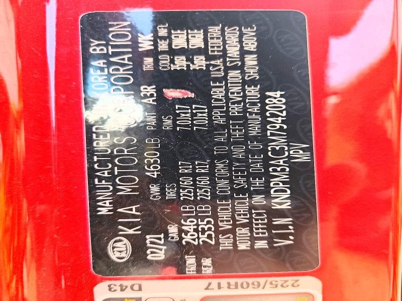 2021 KIA SPORTAGE LX 13