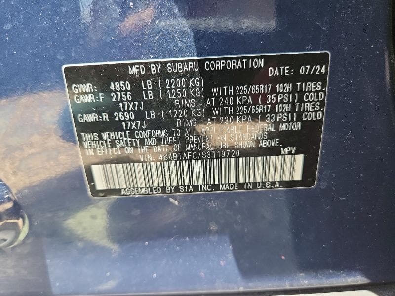 2025 SUBARU OUTBACK PREMIUM 13