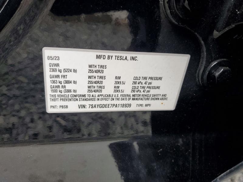 2023 TESLA MODEL Y 12