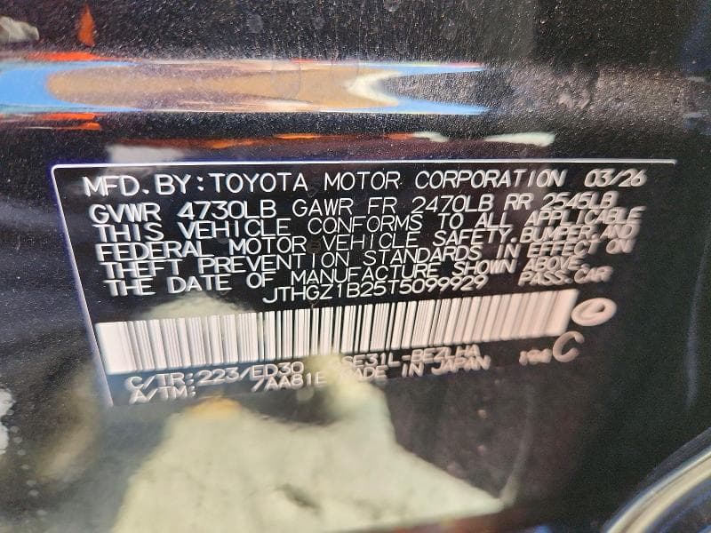 2026 LEXUS IS 350 F SPORT 12