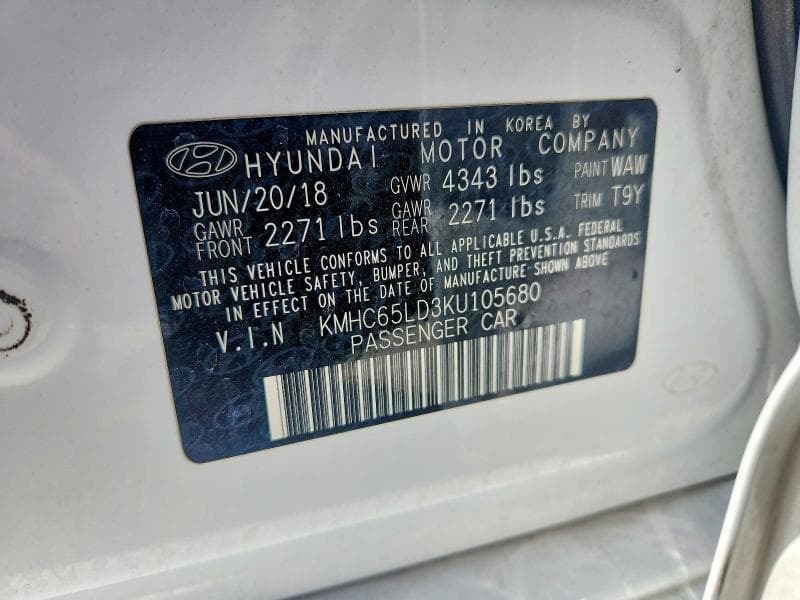 2019 HYUNDAI IONIQ PLUG-IN HYBRID BASE 13