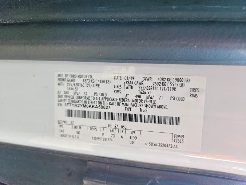 2019 FORD TRANSIT T- - DELIVERY VAN 13
