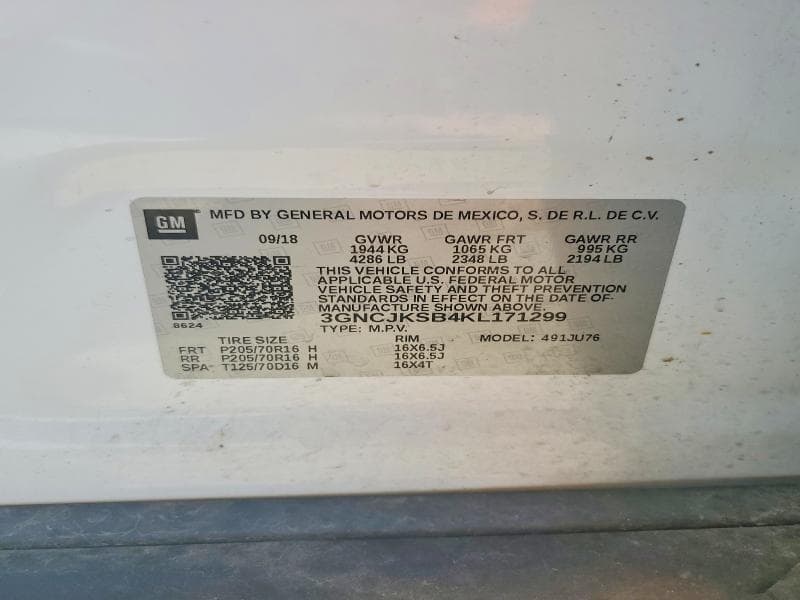 2019 CHEVROLET TRAX LS 13