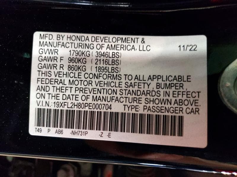 2023 HONDA CIVIC SPORT 12