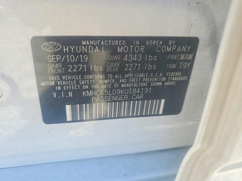2019 HYUNDAI IONIQ 12