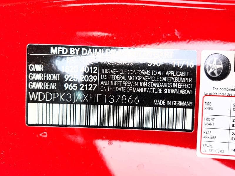 2017 MERCEDES-BENZ SLC 300 13