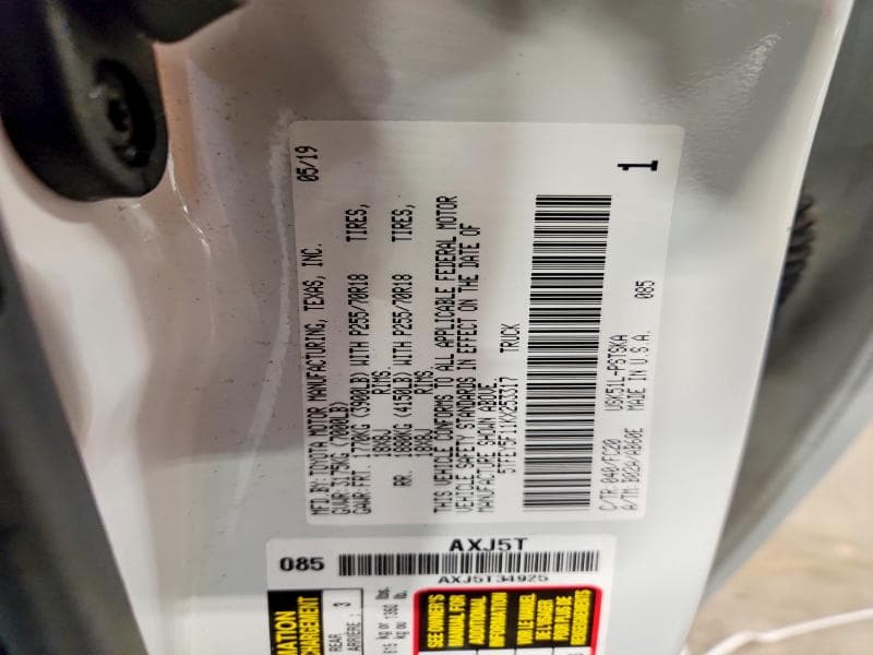 2019 TOYOTA TUNDRA CREWMAX SR5 12