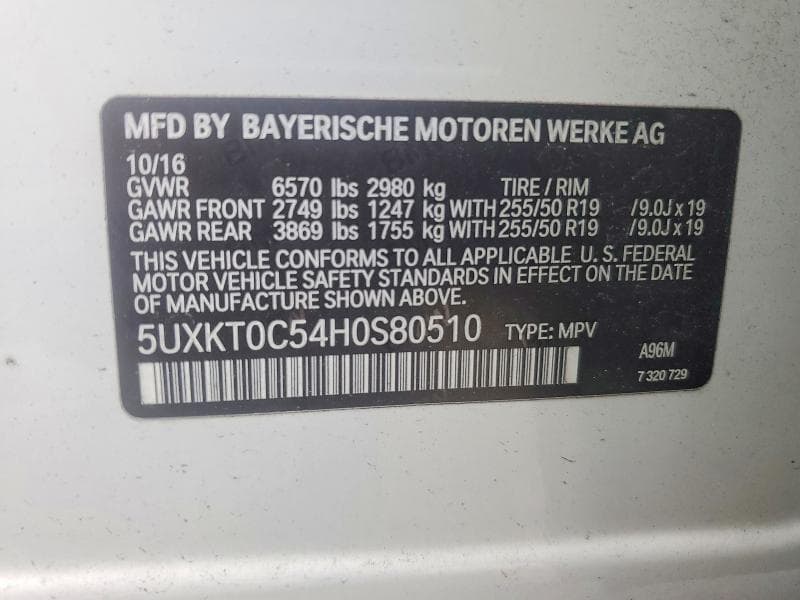 2017 BMW X5 XDR40E 12