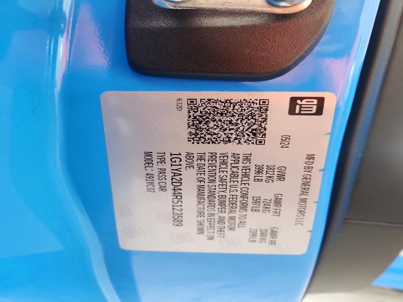 2024 CHEVROLET CORVETTE STINGRAY 1LT 12