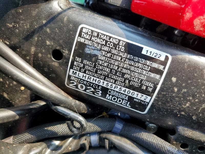 2023 HONDA CBR650 RA 9