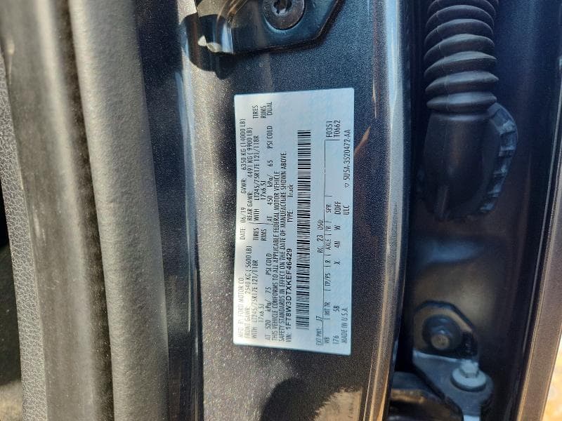 2019 FORD F350 SUPER DUTY 12