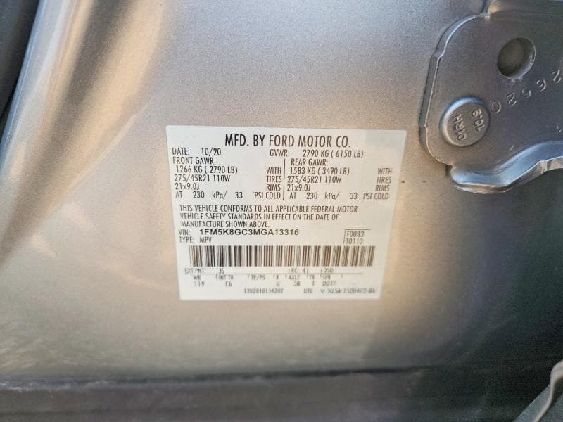 2021 FORD EXPLORER ST 14