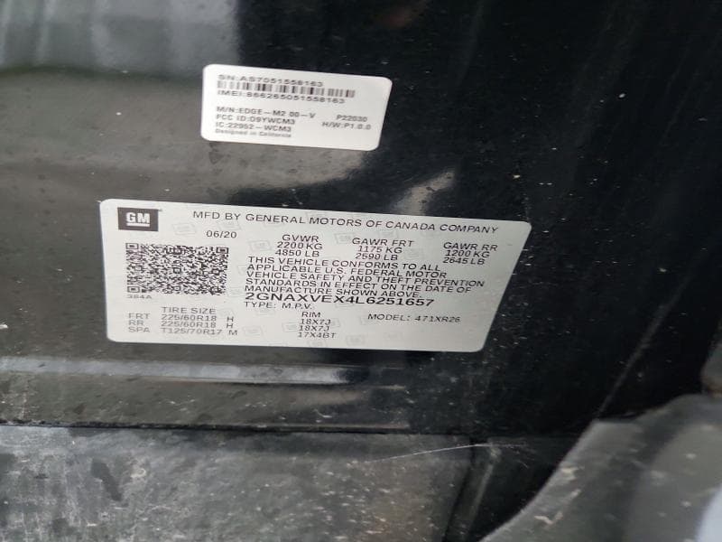 2020 CHEVROLET EQUINOX LT 13
