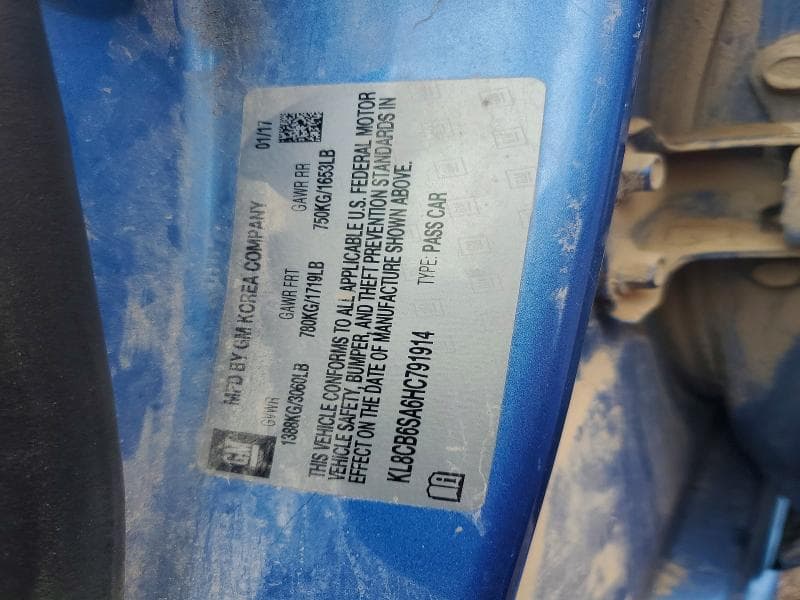 2017 CHEVROLET SPARK LS 12