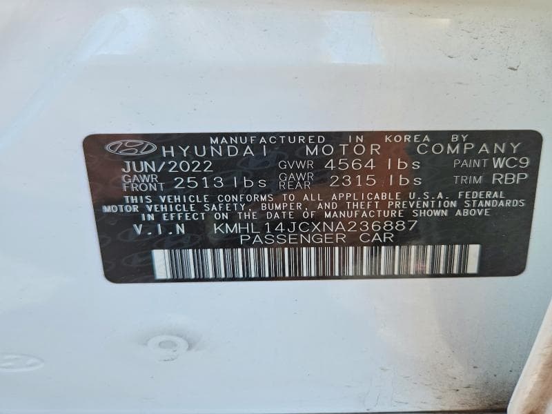 2022 HYUNDAI SONATA N LINE 12