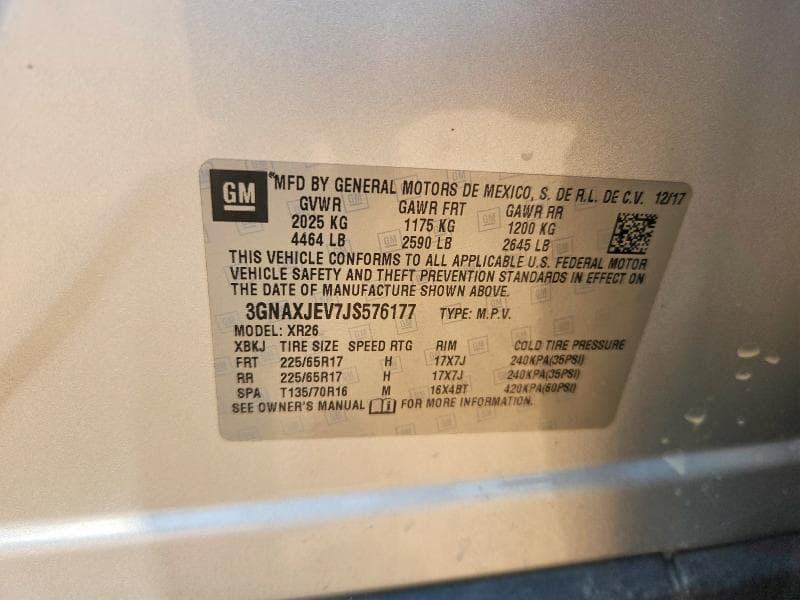 2018 CHEVROLET EQUINOX LT 13