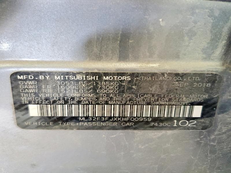 2019 MITSUBISHI MIRAGE G4 ES 13