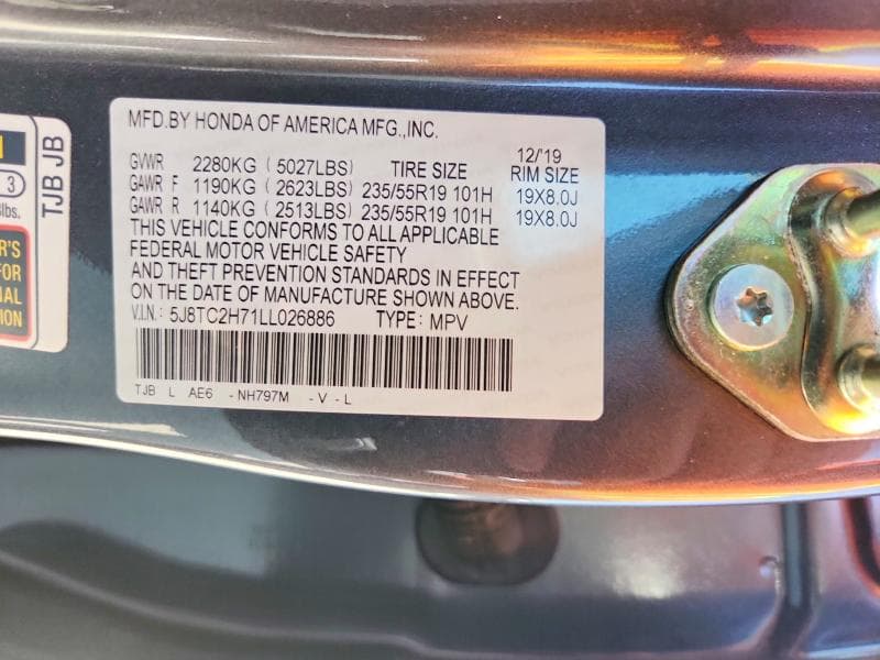2020 ACURA RDX ADVANCE 12