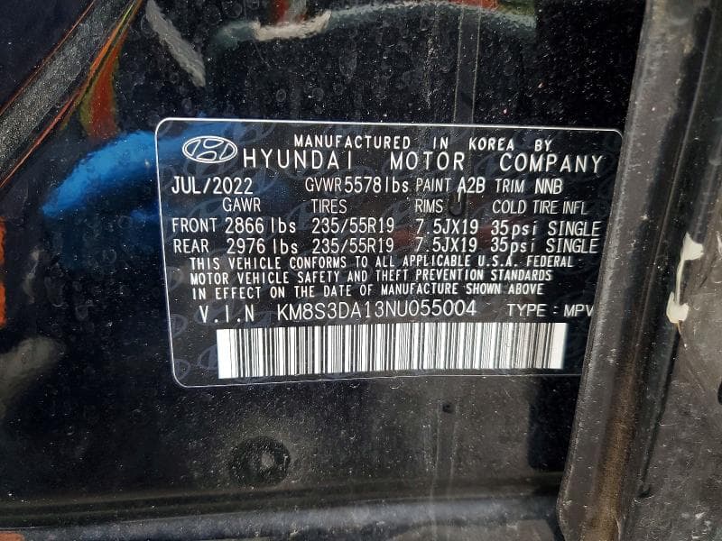 2022 HYUNDAI SANTA FE SEL PREMIUM 13