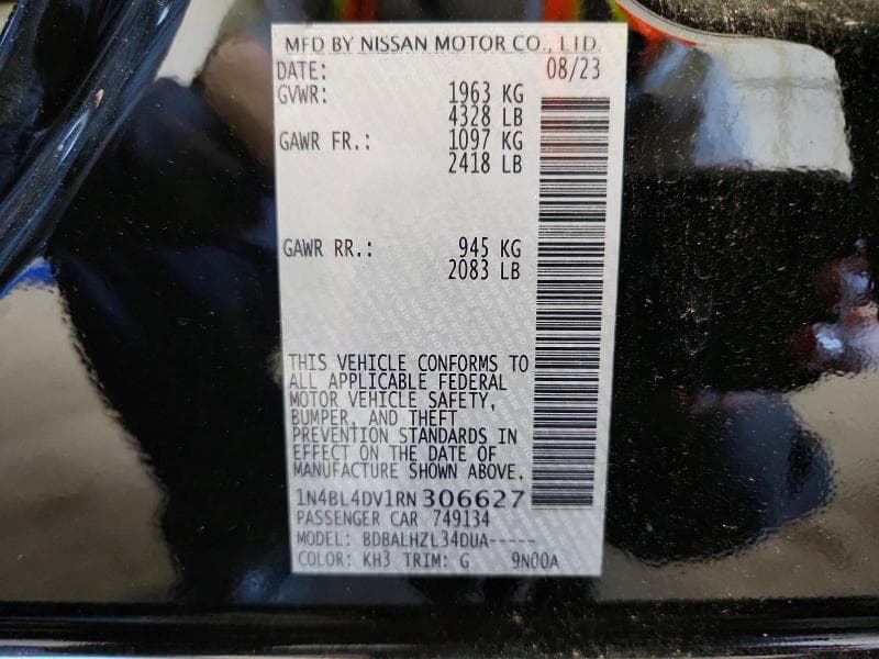 2024 NISSAN ALTIMA SV 12