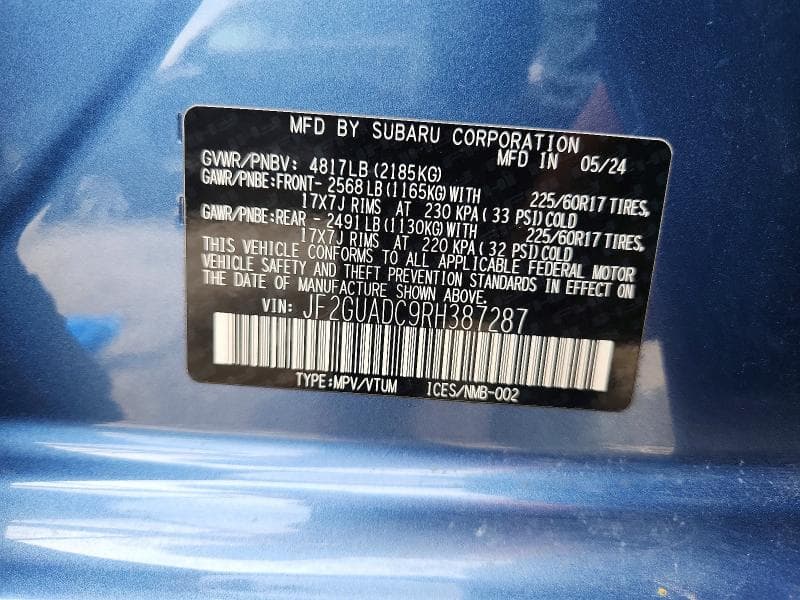2024 SUBARU CROSSTREK PREMIUM 13