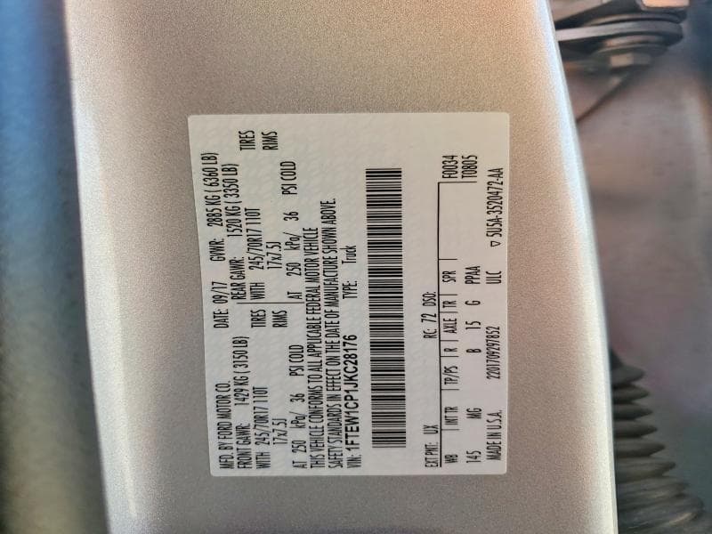 2018 FORD F150 SUPERCREW 12