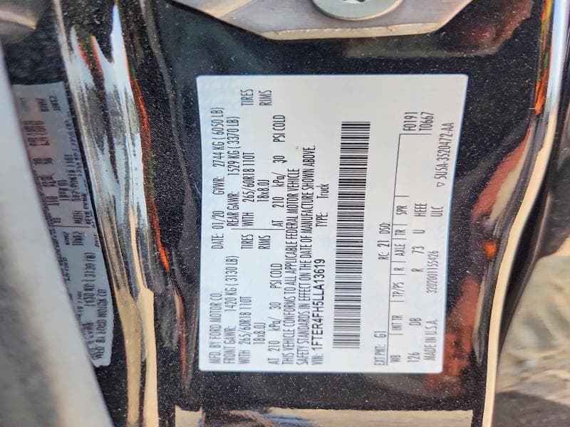 2020 FORD RANGER XL 12