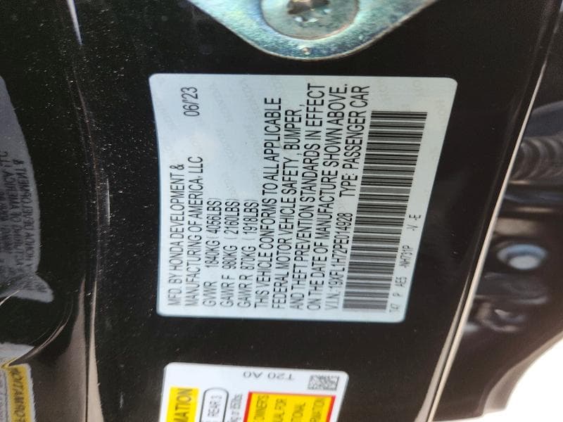2023 HONDA CIVIC EXL 12