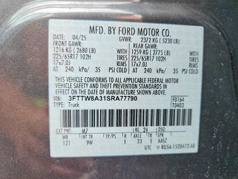 2025 FORD MAVERICK XL 13