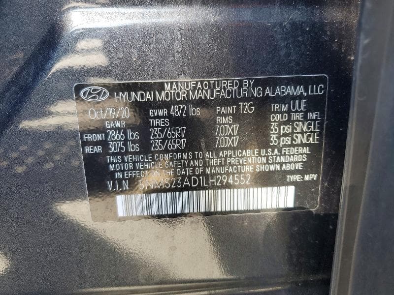 2020 HYUNDAI SANTA FE SE 13