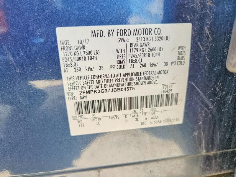 2018 FORD EDGE SE 13