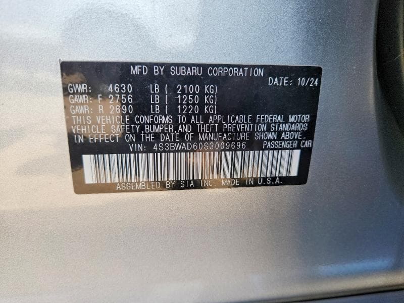 2025 SUBARU LEGACY PREMIUM 12