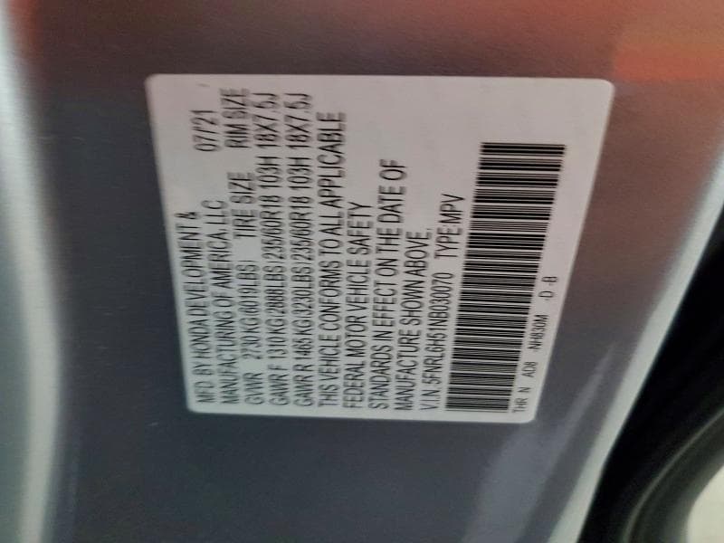 2022 HONDA ODYSSEY EX 13