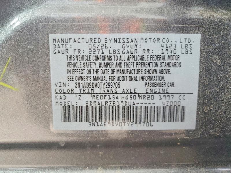 2026 NISSAN SENTRA SR 12