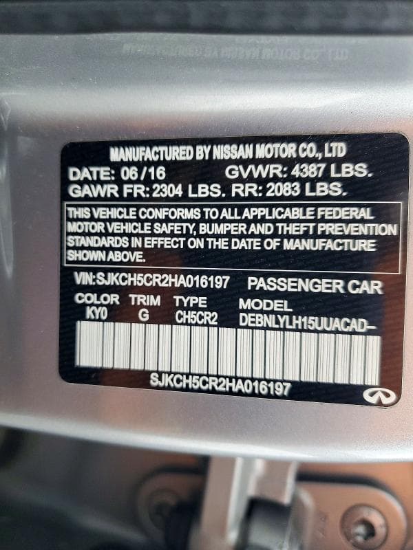 2017 INFINITI QX30 PREMIUM 14