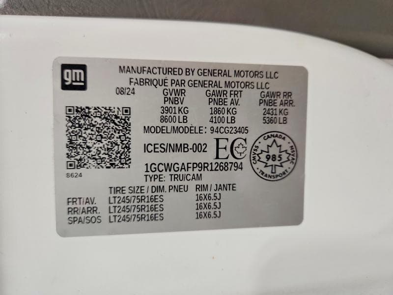 2024 CHEVROLET EXPRESS 2500 CARGO DELIVERY VAN 13