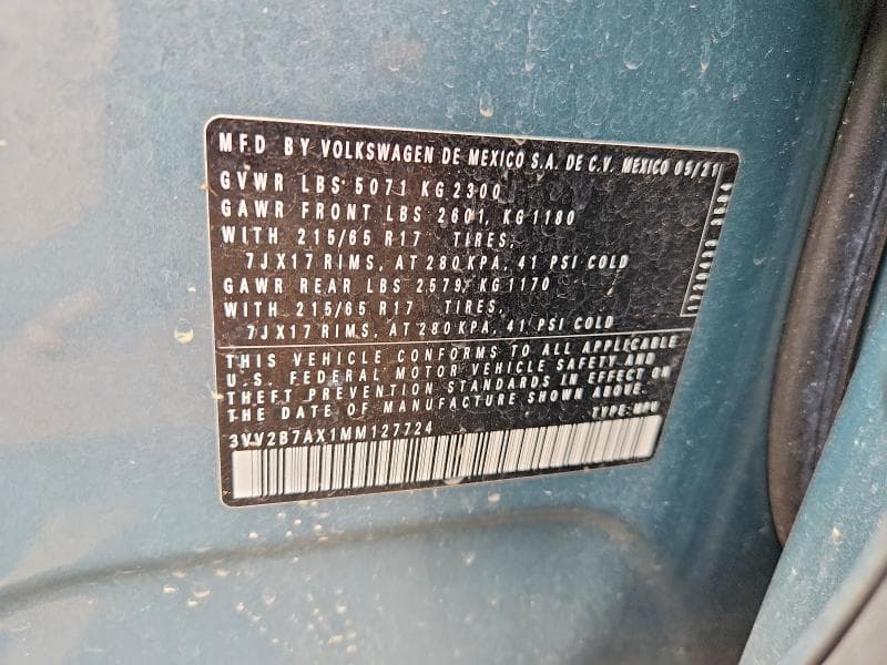 2021 VOLKSWAGEN TIGUAN SE 12