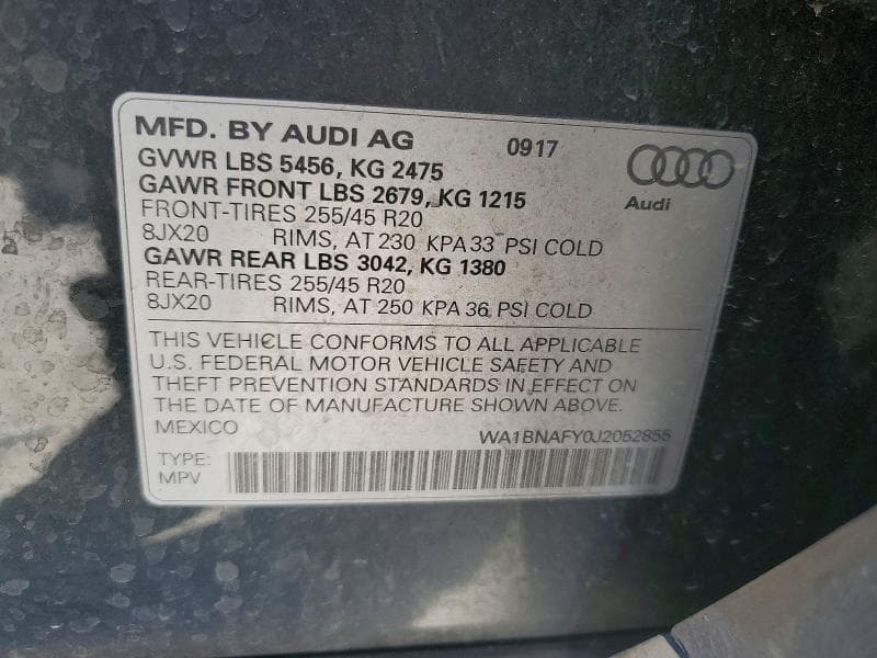 2018 AUDI Q5 PREMIUM PLUS 12