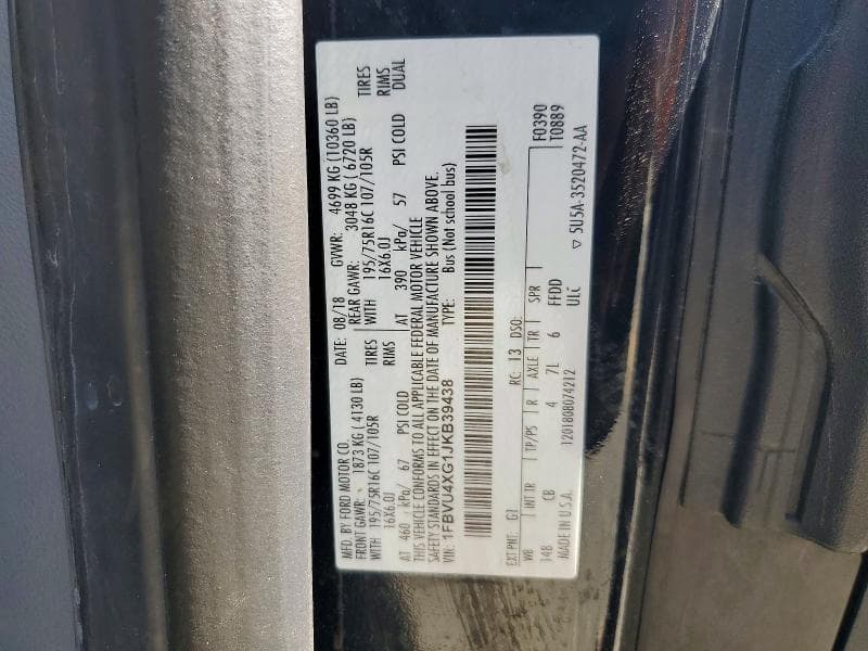 2018 FORD TRANSIT T-350 HD 13